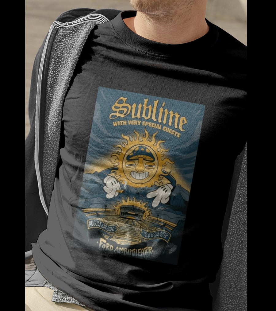 Sublime With Very Special Guests August 6 2026 Ford Amphitheater Colorado Springs T-Shirt