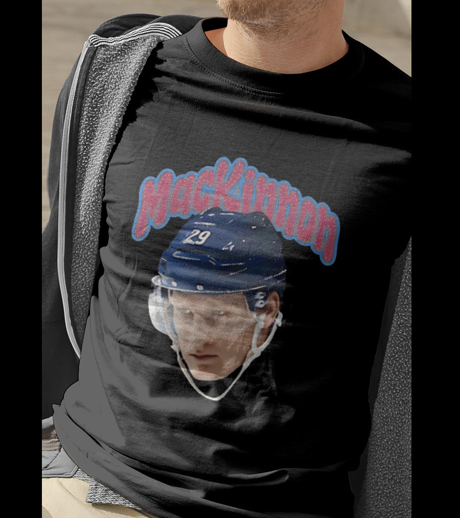 MacKinnon Big Head 29 Colorado Avalanche 26 T-Shirt