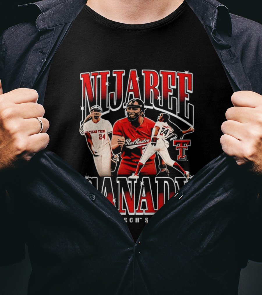 NiJaree Canady 24 Texas Tech Red Raiders Softball Star T-Shirt