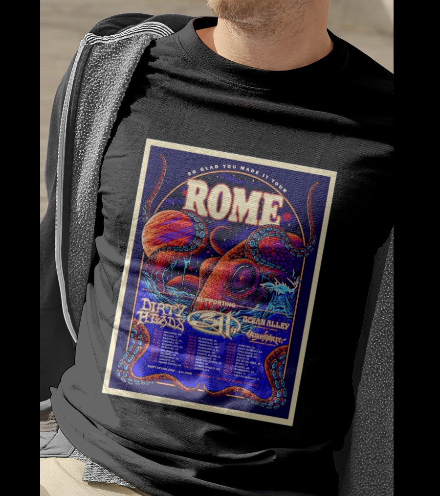 So Glad You Made It Tour 2026 Rome 311 Dirty Heads Ocean Alley Tour Clarkston MI T-Shirt