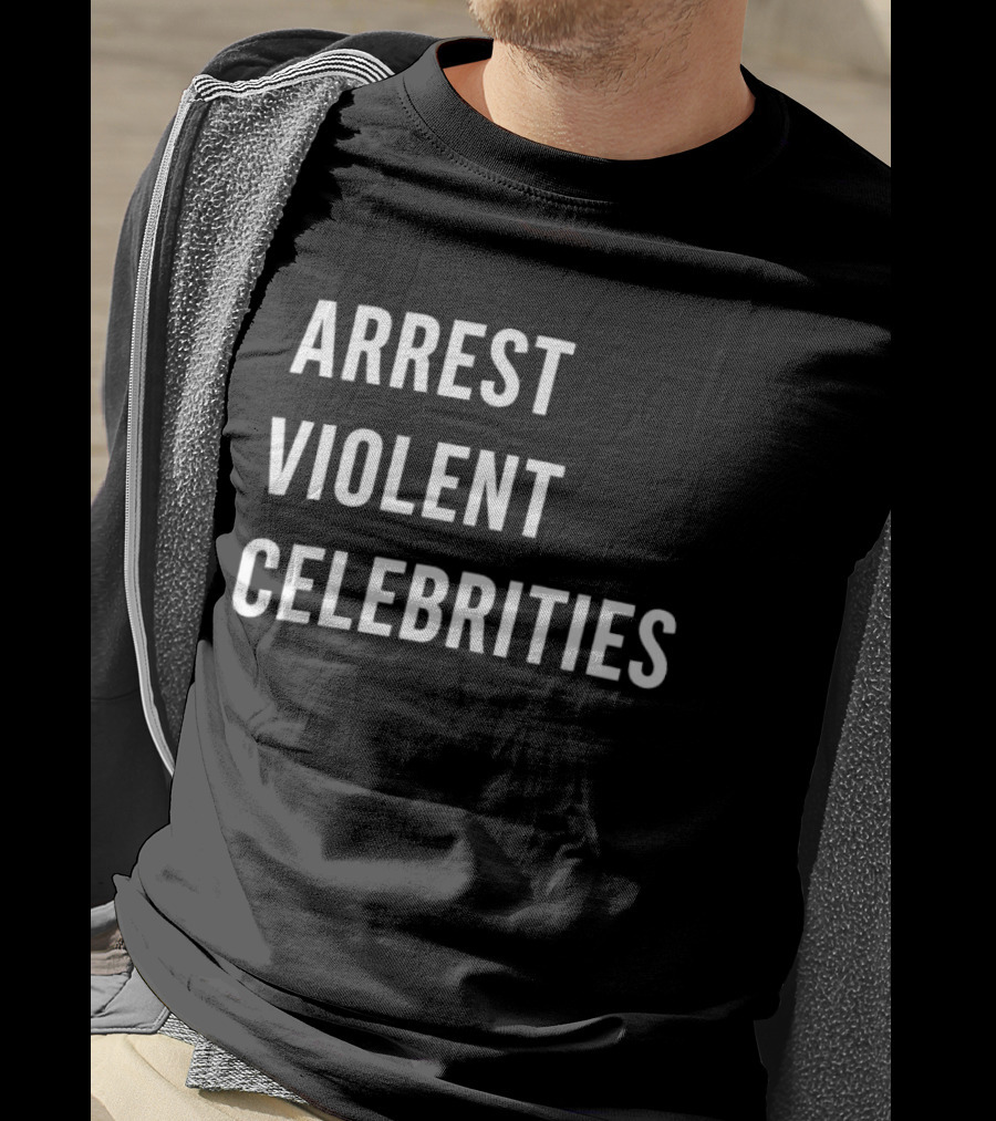 Arrest Violent Celebrities Alan Ritchson Topics T-Shirt