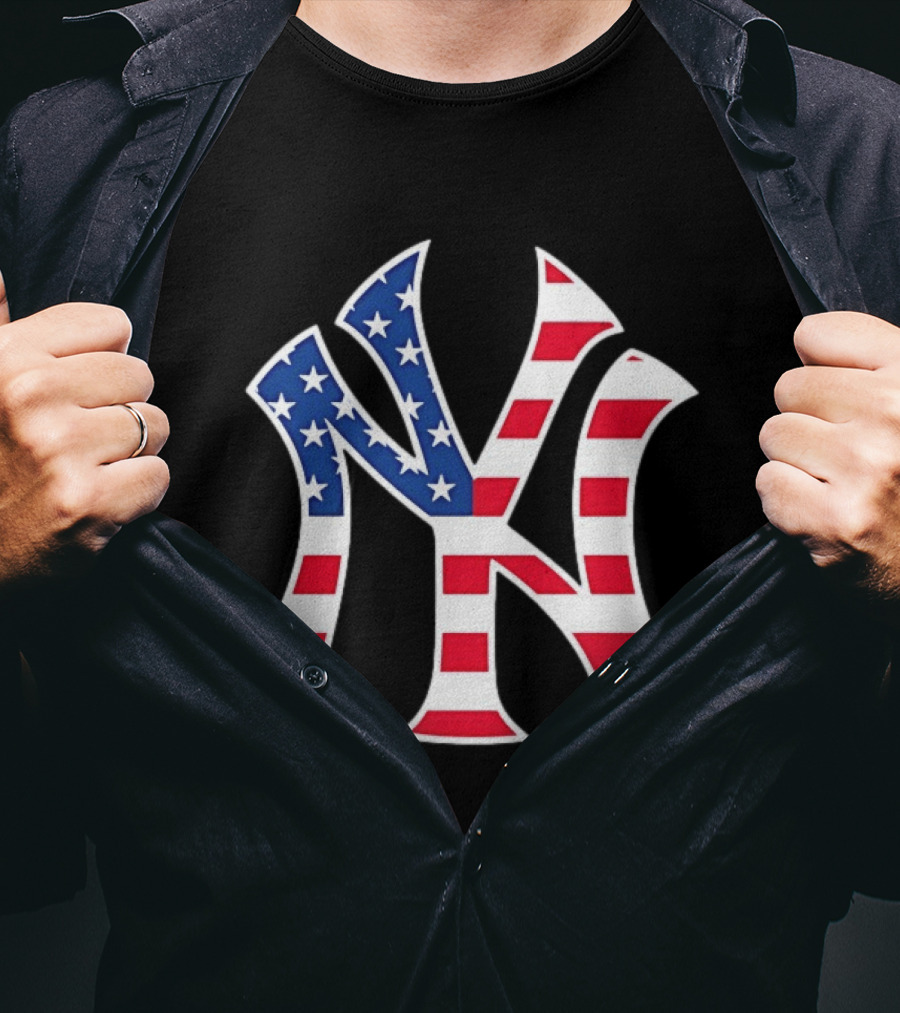 New York Yankees Military Appreciation Red White Blue Stars And Stripes T-Shirt