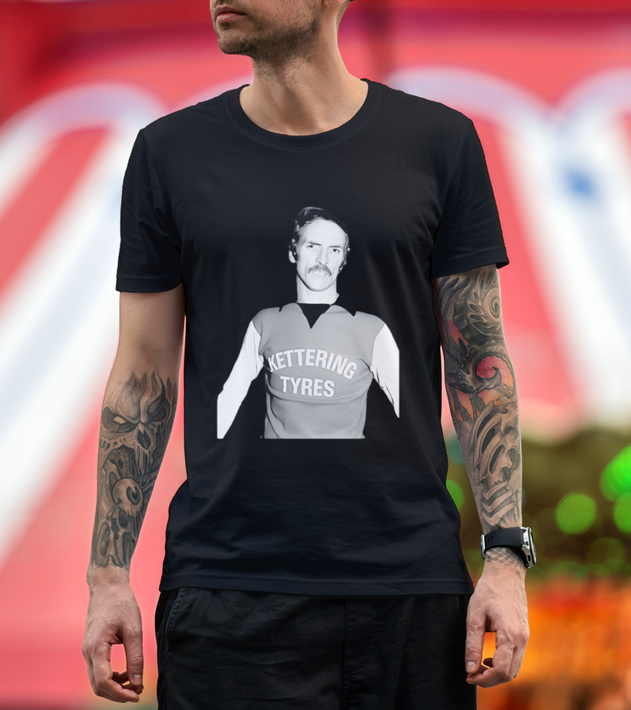 Derek Dougan Kettering Tyres Football Top T-Shirt