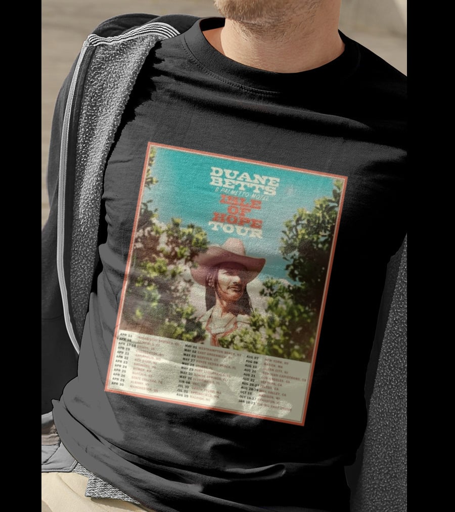 Duane Betts Palmetto Motel Isle Of Hope Tour Dates 2026 T-Shirt