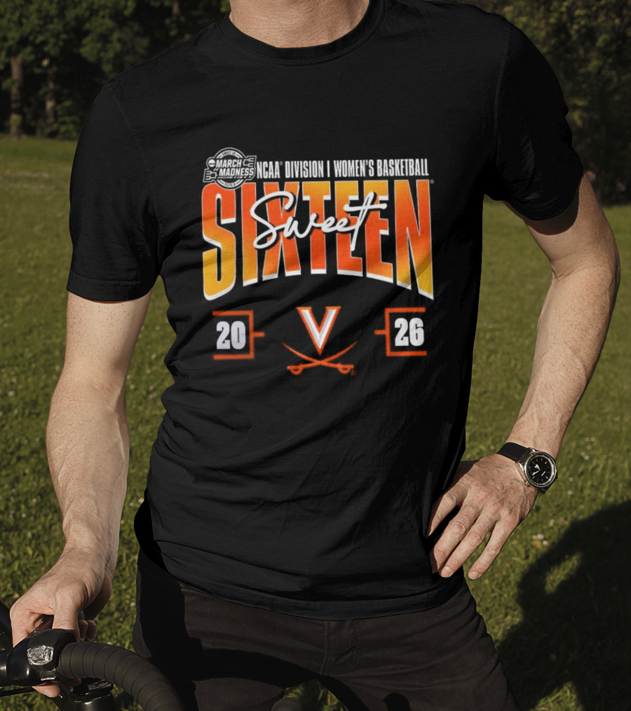 2026 NCAA Women's Basketball Sweet Sixteen Virginia Cavaliers Tournament T-Shirt