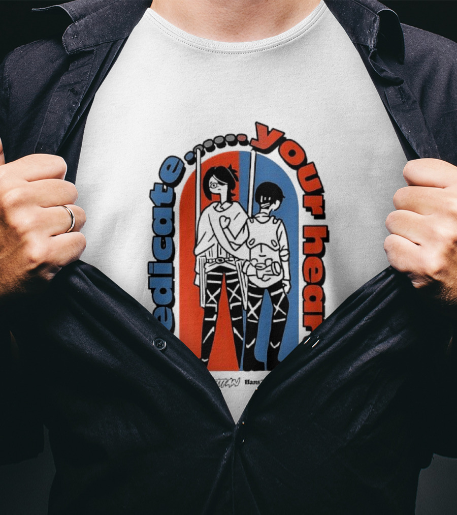Dedicate Your Heart Attack On Titan Eren And Mikasa T-Shirt