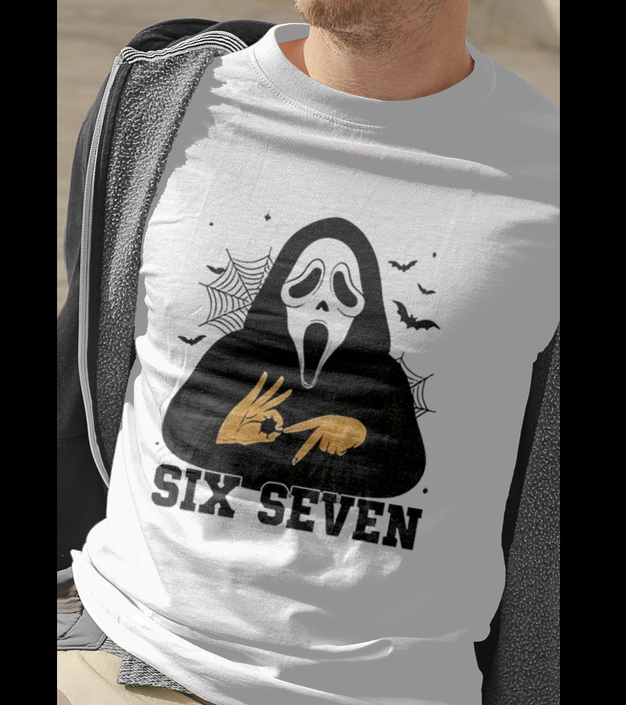 Ghostface Six Seven Halloween Bundle Bats And Webs T-Shirt