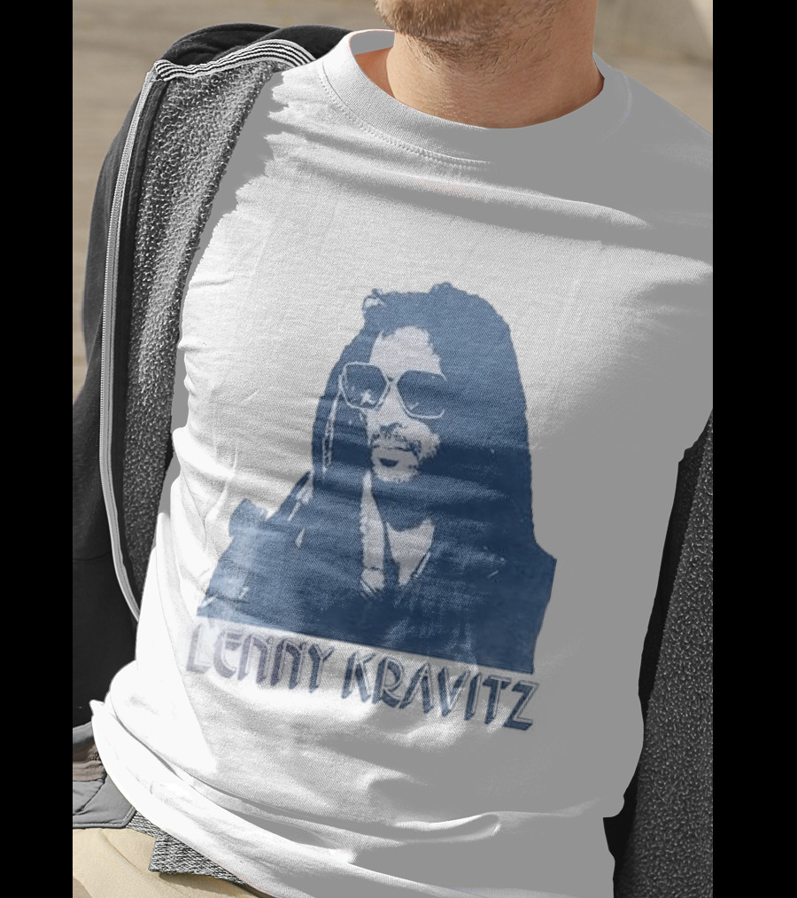 Lenny Kravitz Blue Sunglasses Las Vegas T-Shirt