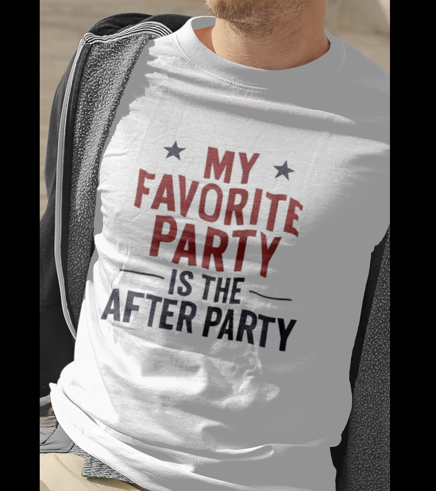 My Favorite Party Is The After Party Stars T-Shirt