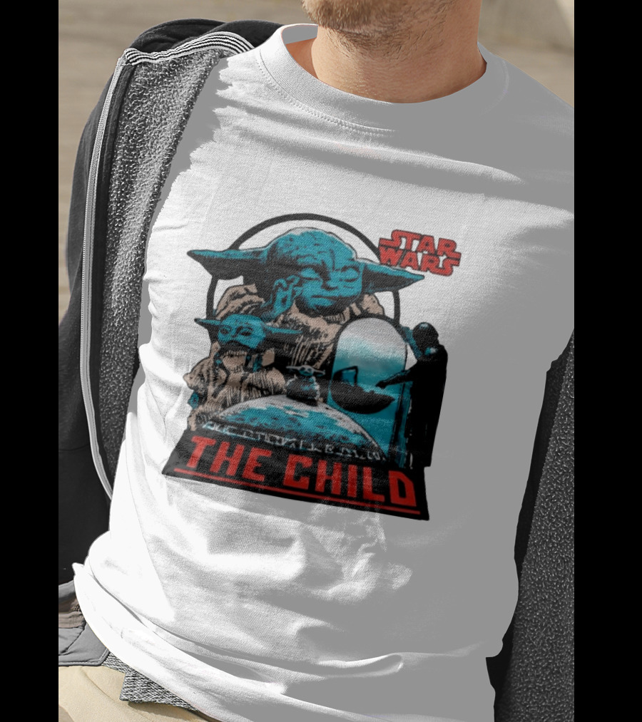 Star Wars The Mandalorian Grogu The Child Retro Comic T-Shirt