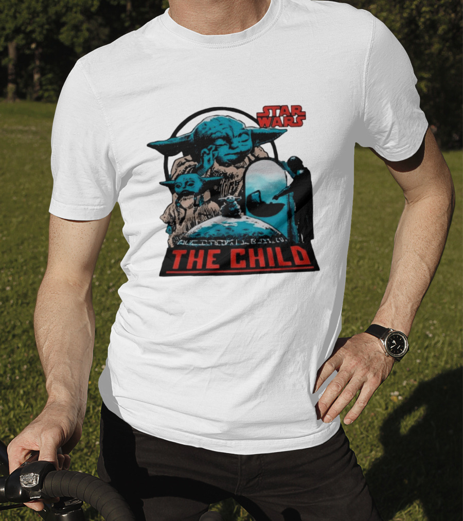 Star Wars The Mandalorian Grogu The Child Retro Comic T-Shirt