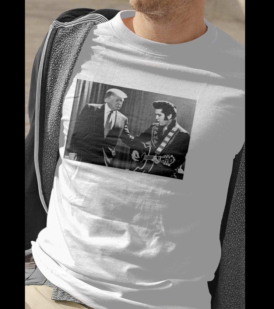 Trump Visits Graceland With Presley Guitar Moment T-Shirt