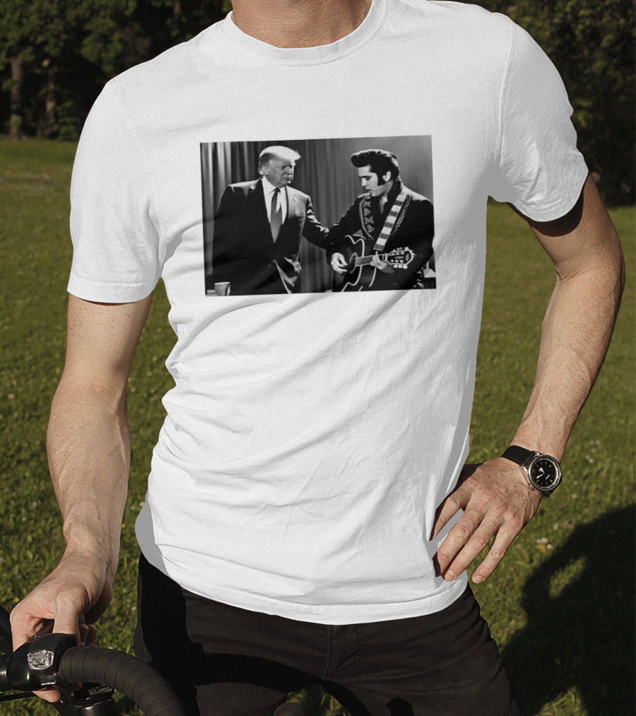 Trump Visits Graceland With Presley Guitar Moment T-Shirt