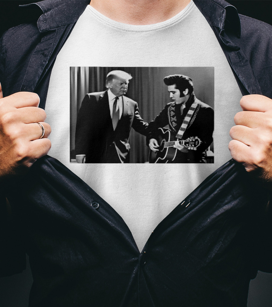 Trump Visits Graceland With Presley Guitar Moment T-Shirt