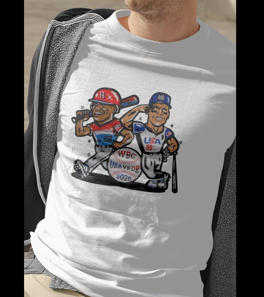 WBC Baseball 2026 USA Vs DR Dominicana 22 USA 99 T-Shirt
