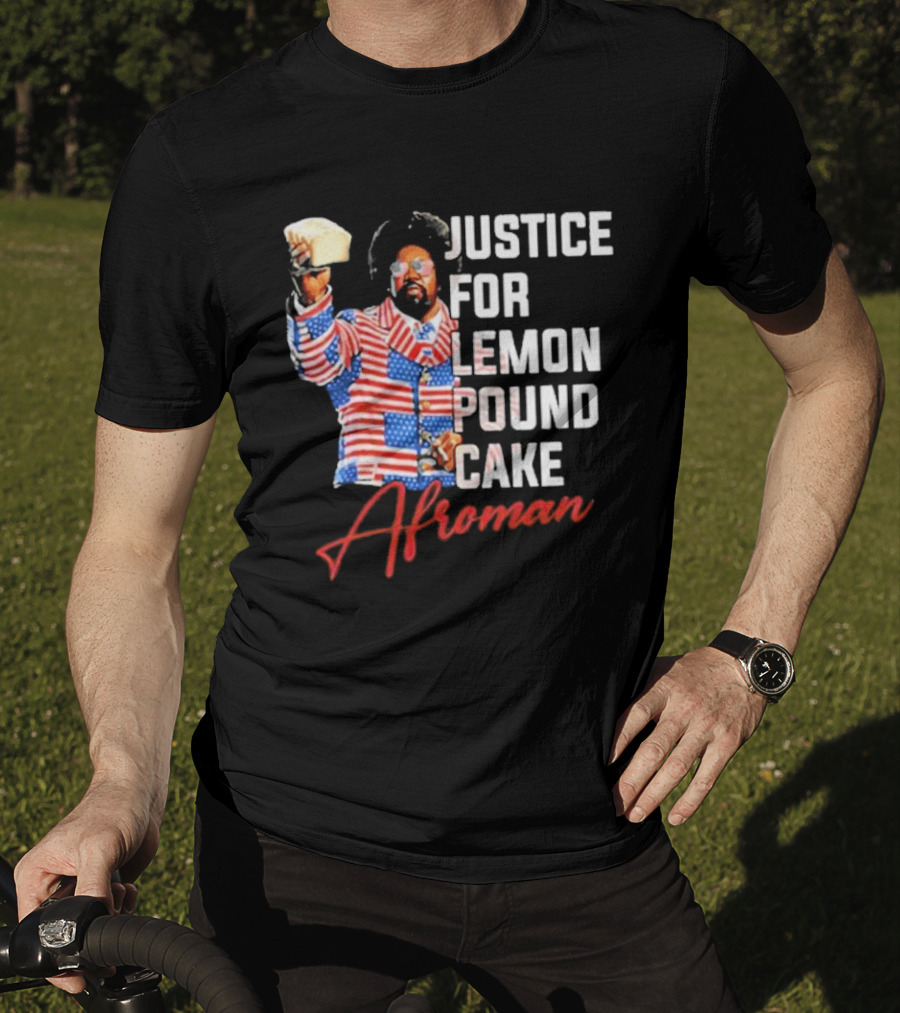 Justice For Lemon Pound Cake Afroman USA Flag Suit T-Shirt