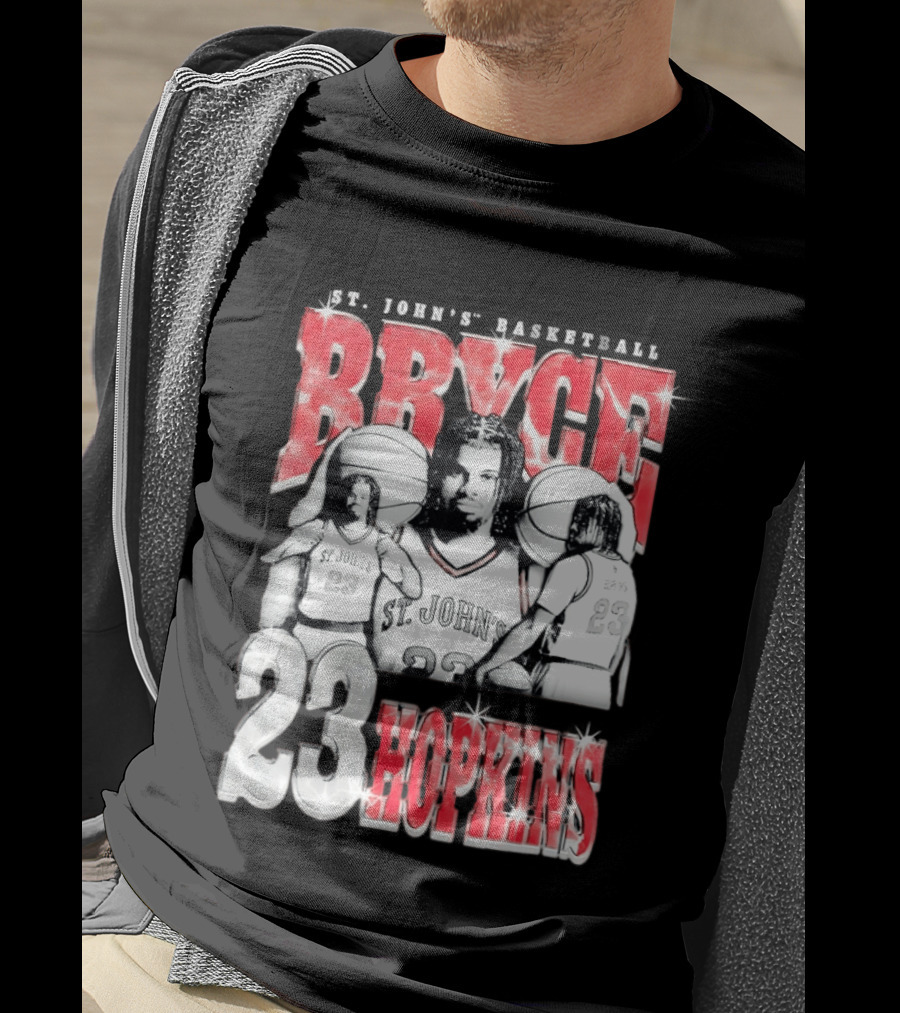Bryce Hopkins St John's Basketball 23 Red Storm T-Shirt