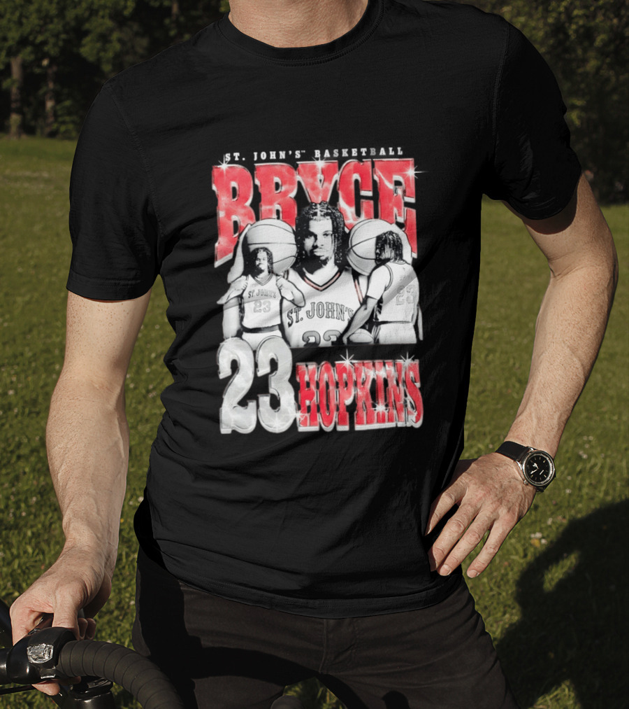 Bryce Hopkins St John's Basketball 23 Red Storm T-Shirt