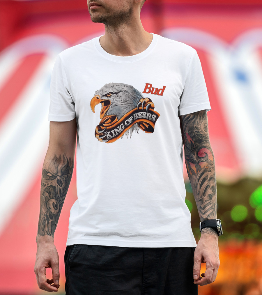Bud King Of Beers Anheuser Busch Eagle T-Shirt