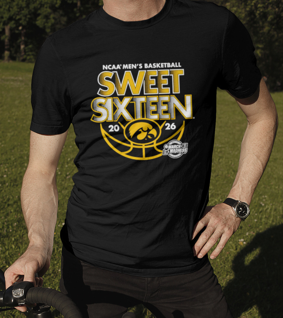 NCAA Men's Basketball 2026 Sweet Sixteen Iowa Hawkeyes March Madness T-Shirt