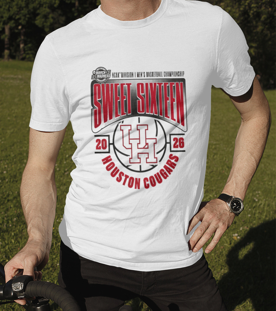 Houston Cougars 2026 NCAA Men's Basketball Championship Sweet Sixteen T-Shirt