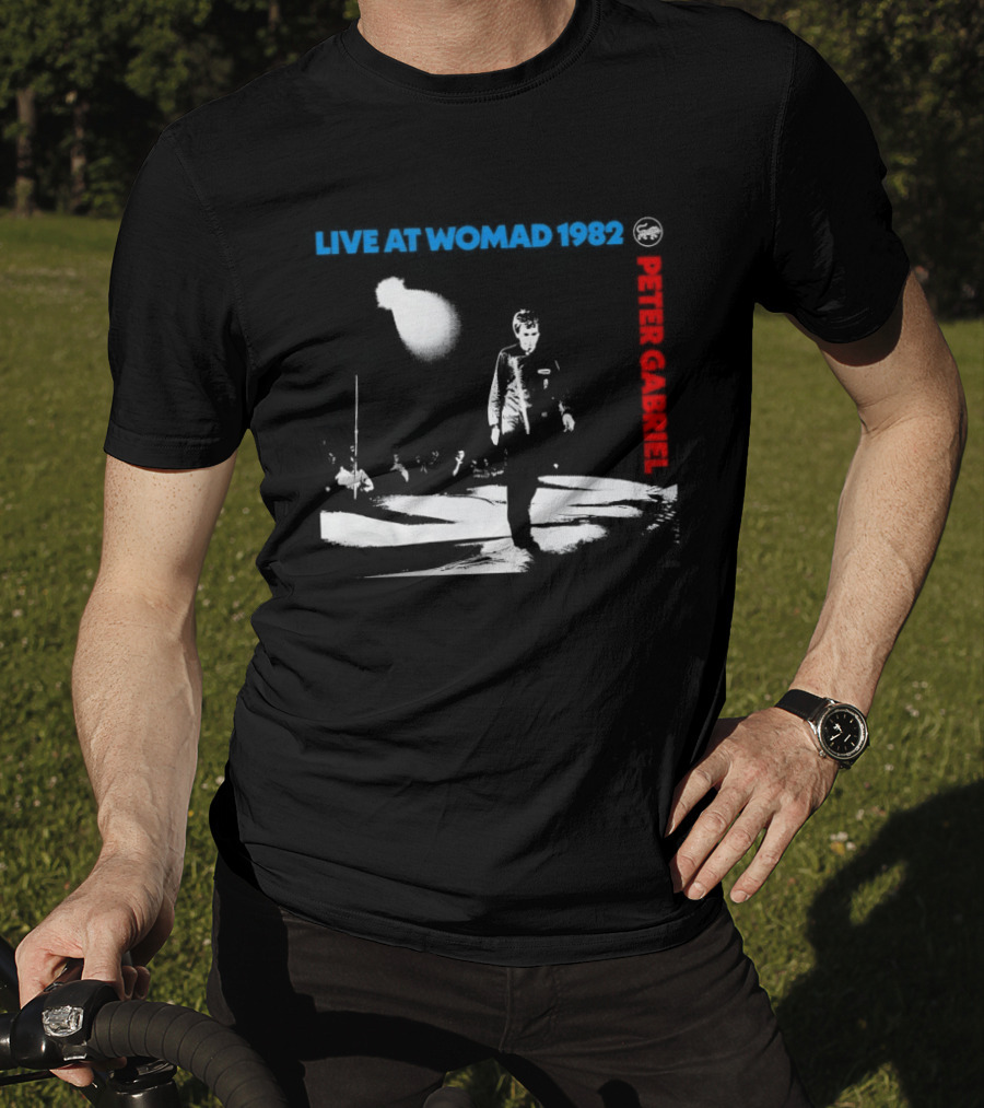 Live At Womad 1982 Peter Gabriel Vintage Concert Festival Archival T-Shirt