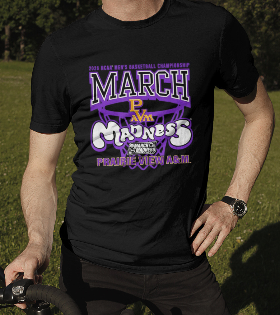 Prairie View A&M Panthers 2026 March Basketball Madness PVM T-Shirt