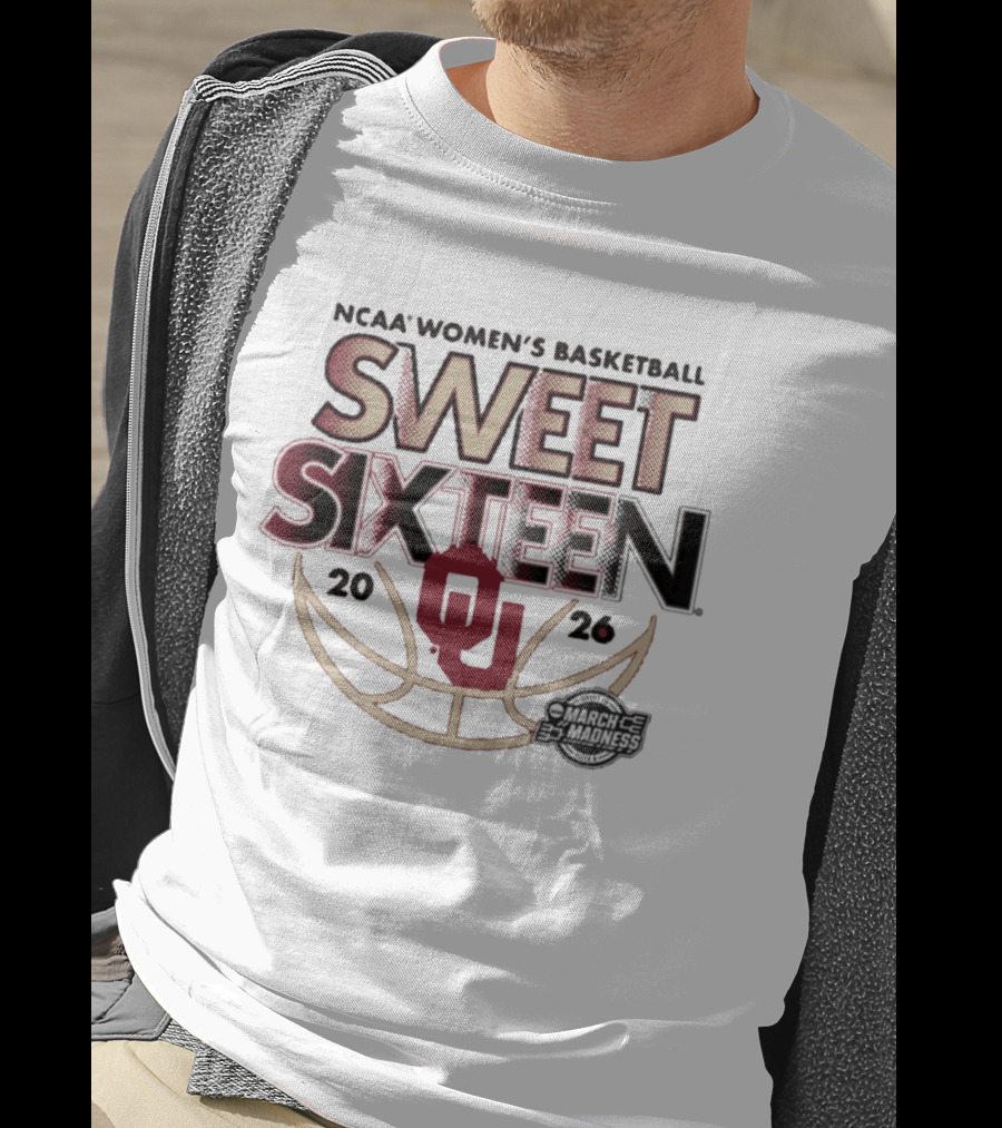 NCAA Oklahoma Women's Basketball 2026 Sweet Sixteen March Madness T-Shirt