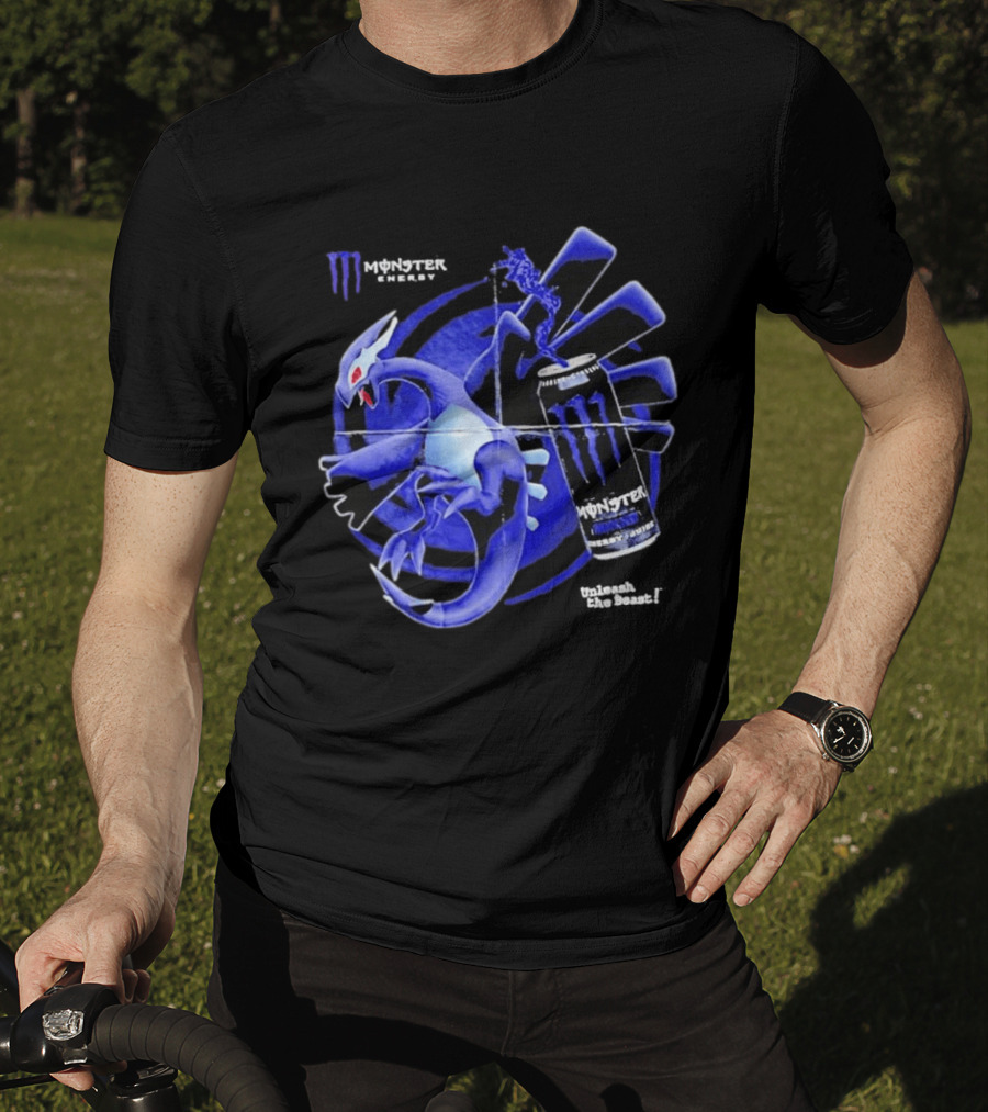 Shadow Lugia Meets Monster Energy Mixxd Burst Fusion T-Shirt