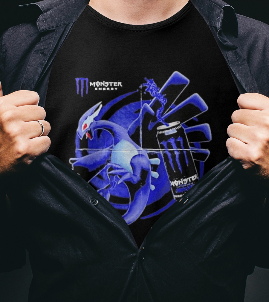 Shadow Lugia Meets Monster Energy Mixxd Burst Fusion T-Shirt