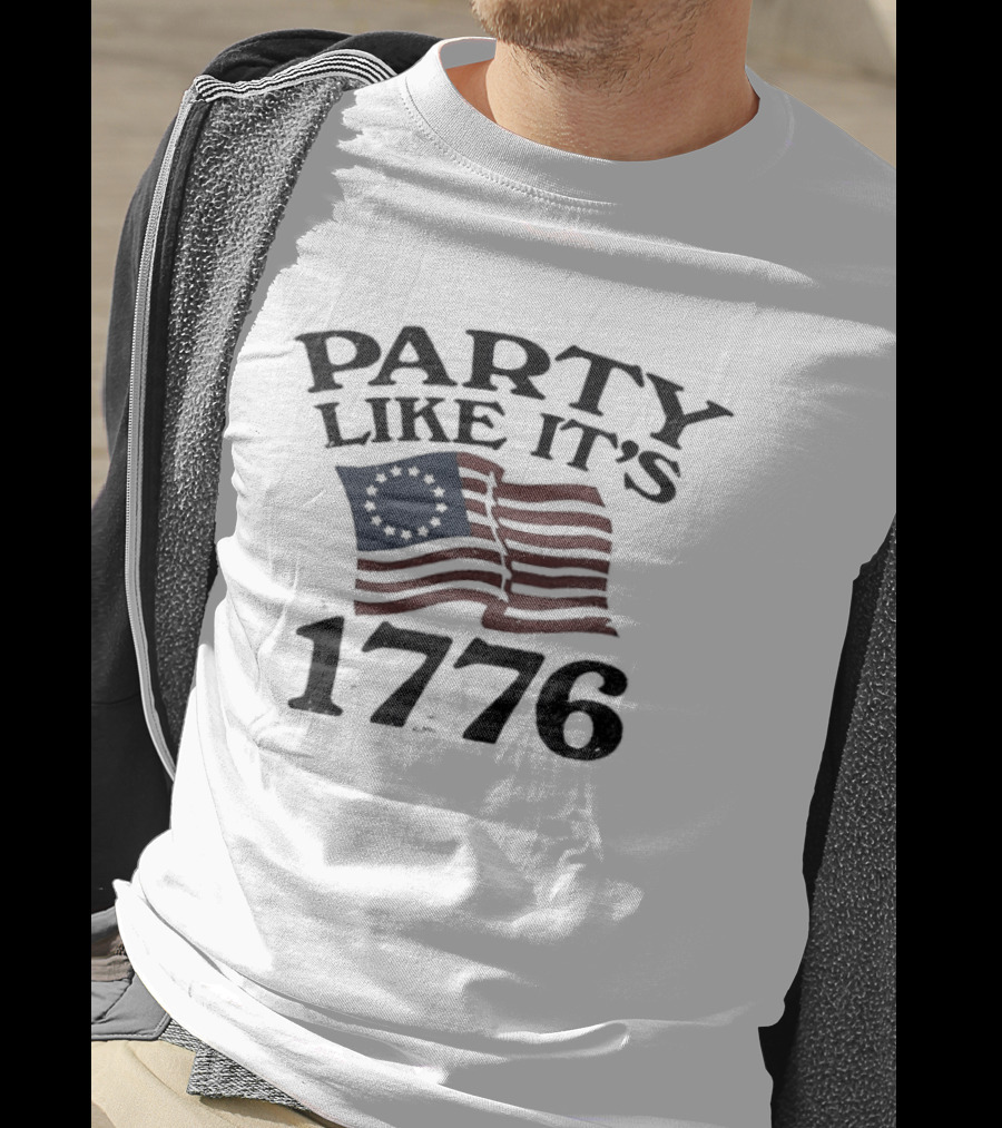 Party Like It's 1776 Betsy Ross American Flag Celebration T-Shirt