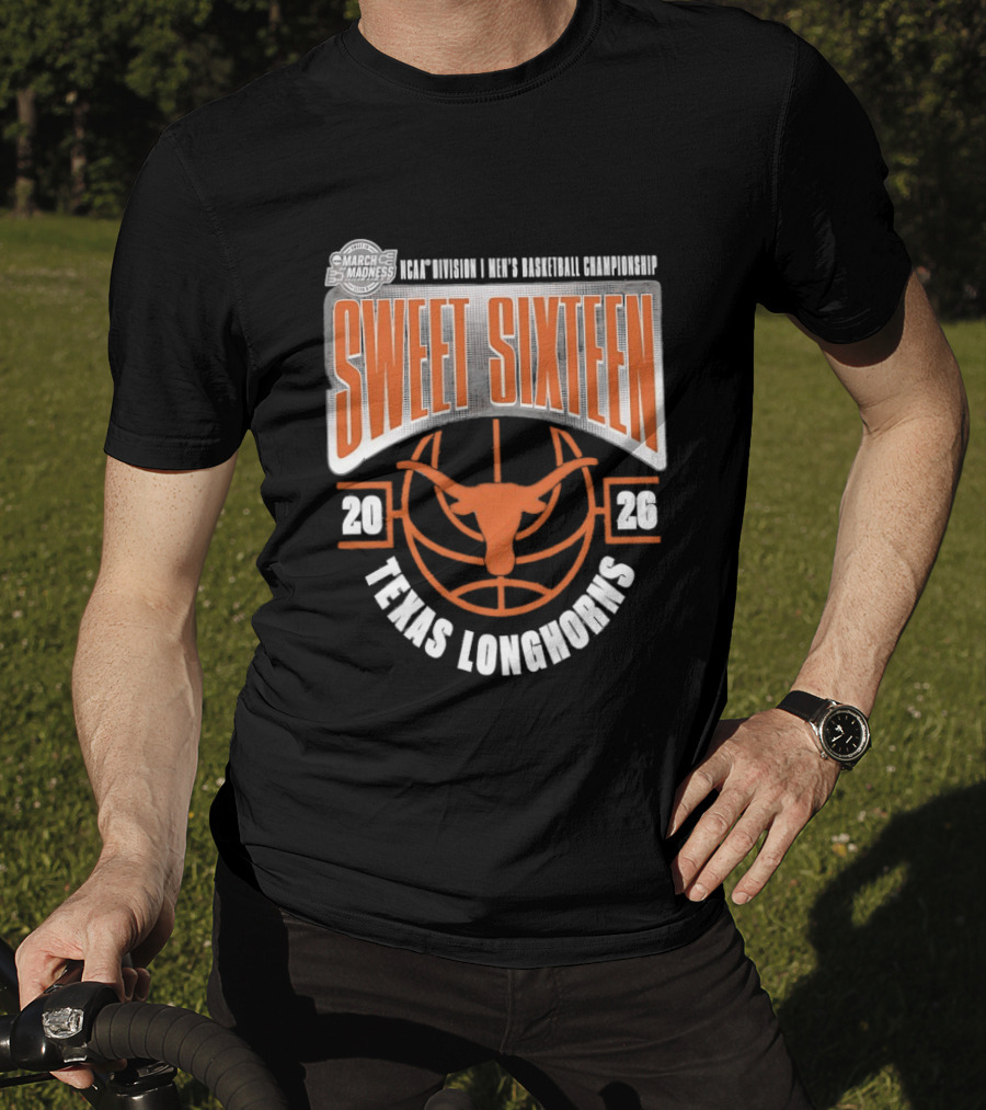 Texas Longhorns 2026 NCAA Men's Basketball Championship Sweet Sixteen T-Shirt
