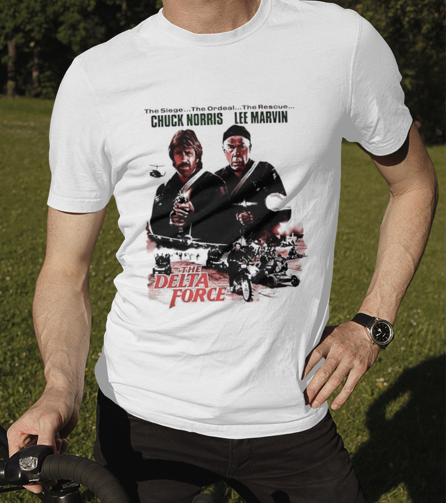 The Delta Force 1986 Chuck Norris Lee Marvin Movie T-Shirt