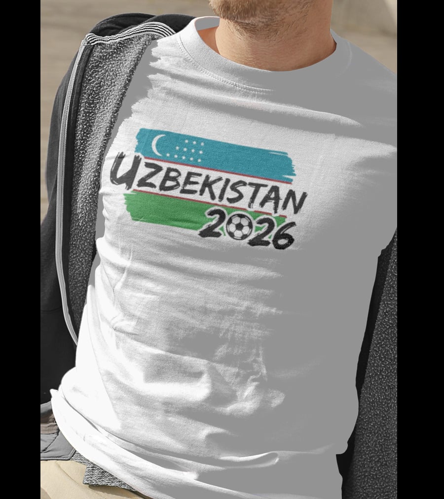 Uzbekistan 2026 National Team World Cup Soccer Flag T-Shirt