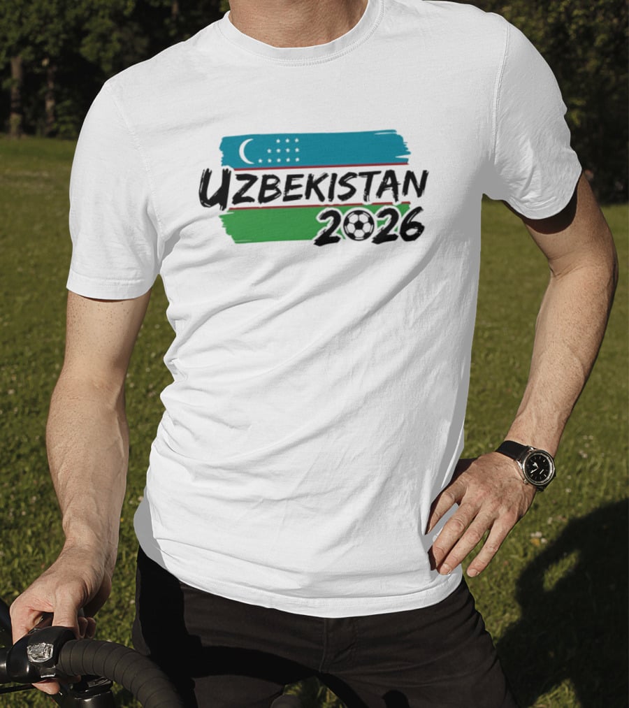Uzbekistan 2026 National Team World Cup Soccer Flag T-Shirt