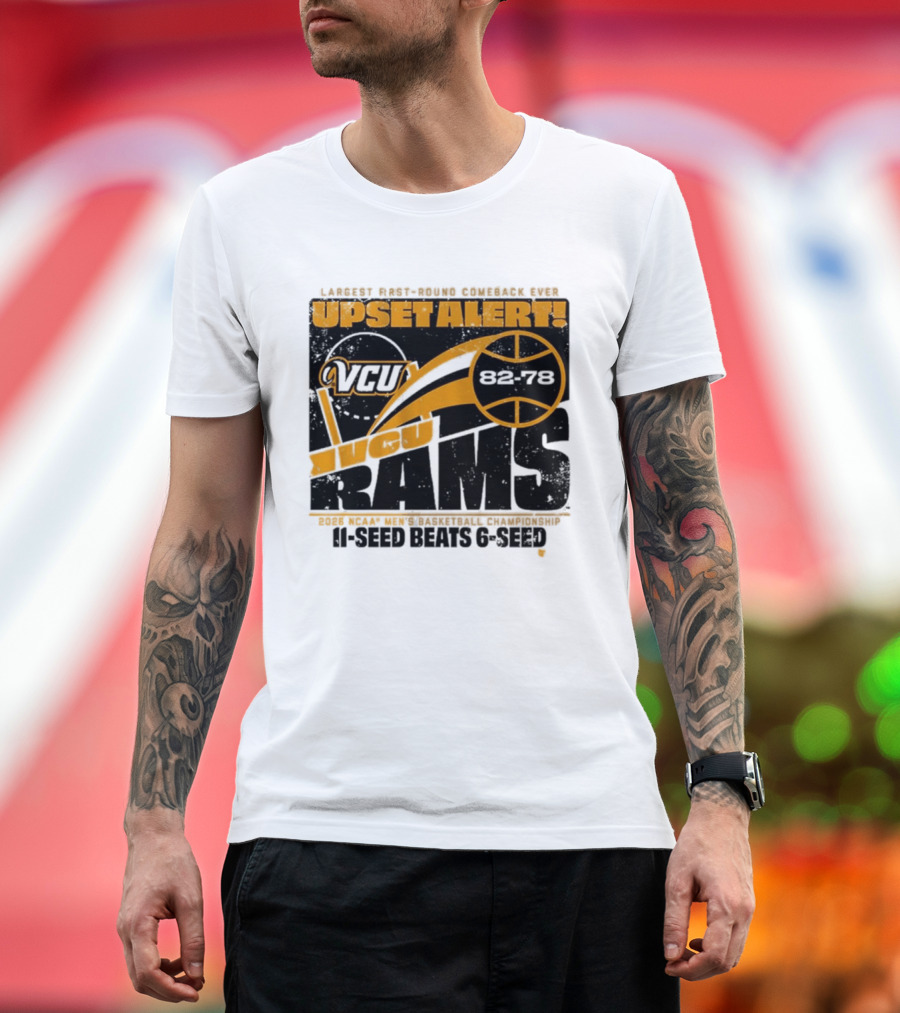 VCU Rams 2026 March Madness Upset Alert MBB Eleven Over Sixçado T-Shirt