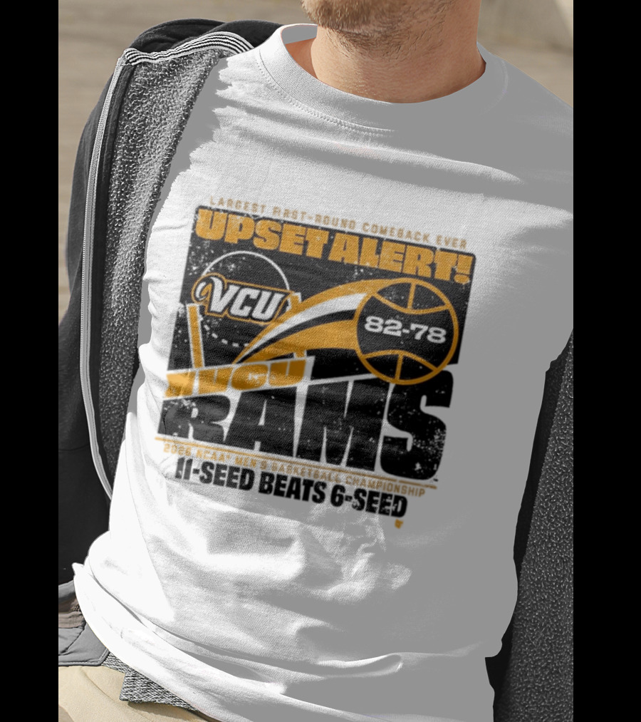 VCU Rams 2026 March Madness Upset Alert MBB Eleven Over Sixçado T-Shirt