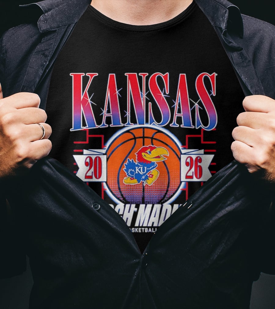 Kansas Jayhawks 2026 NCAA Men's Basketball Championship March Madness T-Shirt