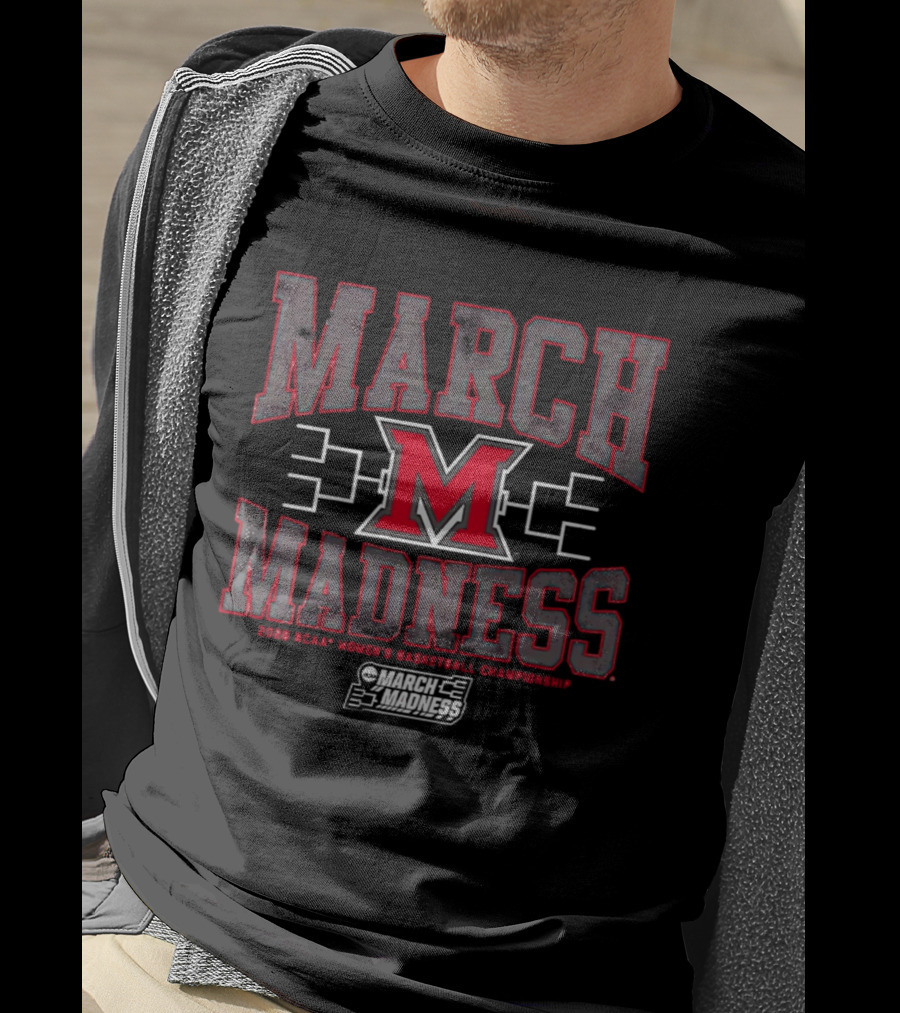 Miami OH RedHawks 2026 March Madness Women's Basketball Championship T-Shirt