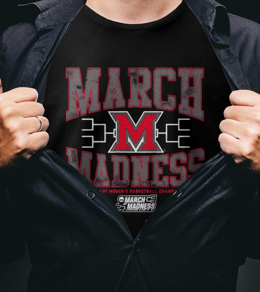 Miami OH RedHawks 2026 March Madness Women's Basketball Championship T-Shirt