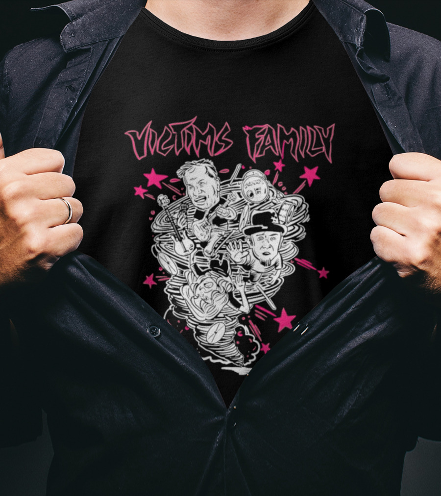 Victims Family Rock Band Tornado With Stars T-Shirt