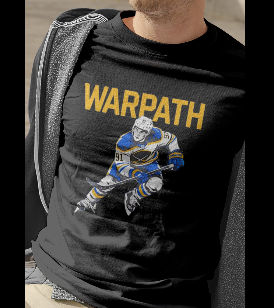 Warpath Josh Doan 91 Buffalo Sabres Hockey T-Shirt