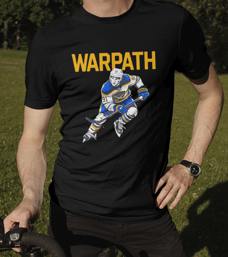 Warpath Josh Doan 91 Buffalo Sabres Hockey T-Shirt