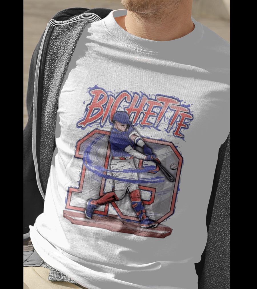 Bo Bichette 19 New York Mets Baseball 2026 City Skyline Blazing T-Shirt