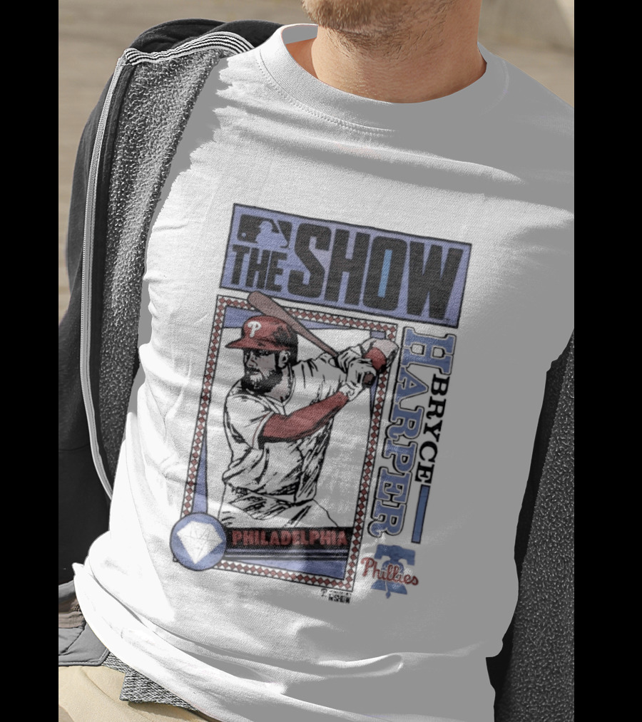 The Show Bryce Harper Philadelphia Phillies MLB Caricature T-Shirt