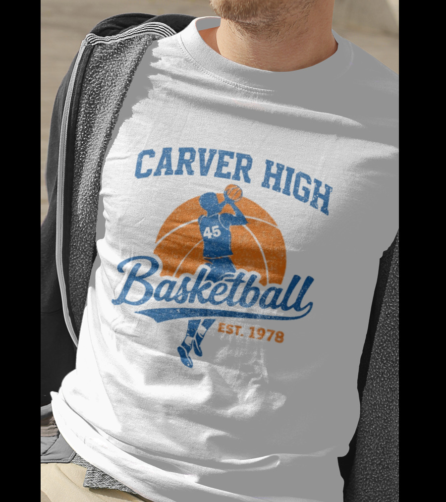 Carver High Basketball 45 Player Est 1978 T-Shirt
