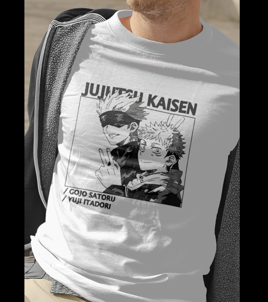 Jujutsu Kaisen Gojo Satoru Yuji Itadori Anime Characters T-Shirt
