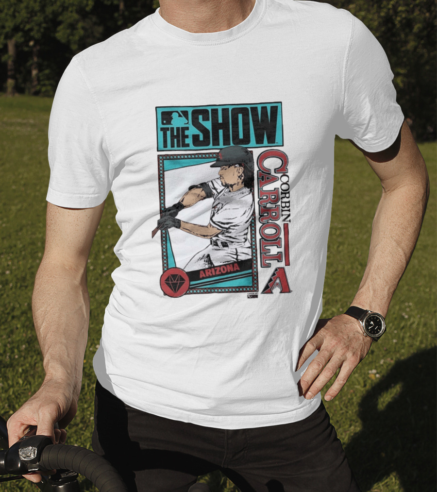 MLB The Show Corbin Carroll Arizona Diamondbacks Baseball Player T-Shirt