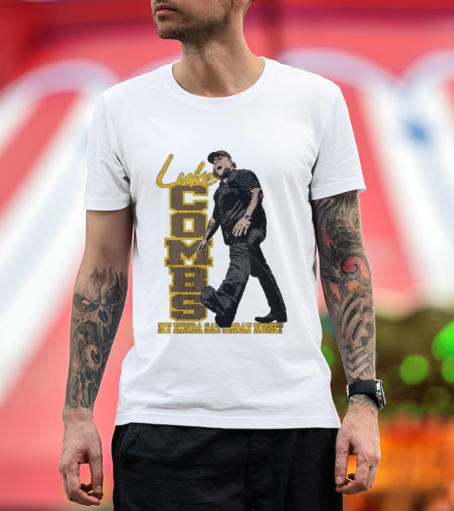Luke Combs My Kinda Saturday Night Tour 2026 Sideline Collection T-Shirt