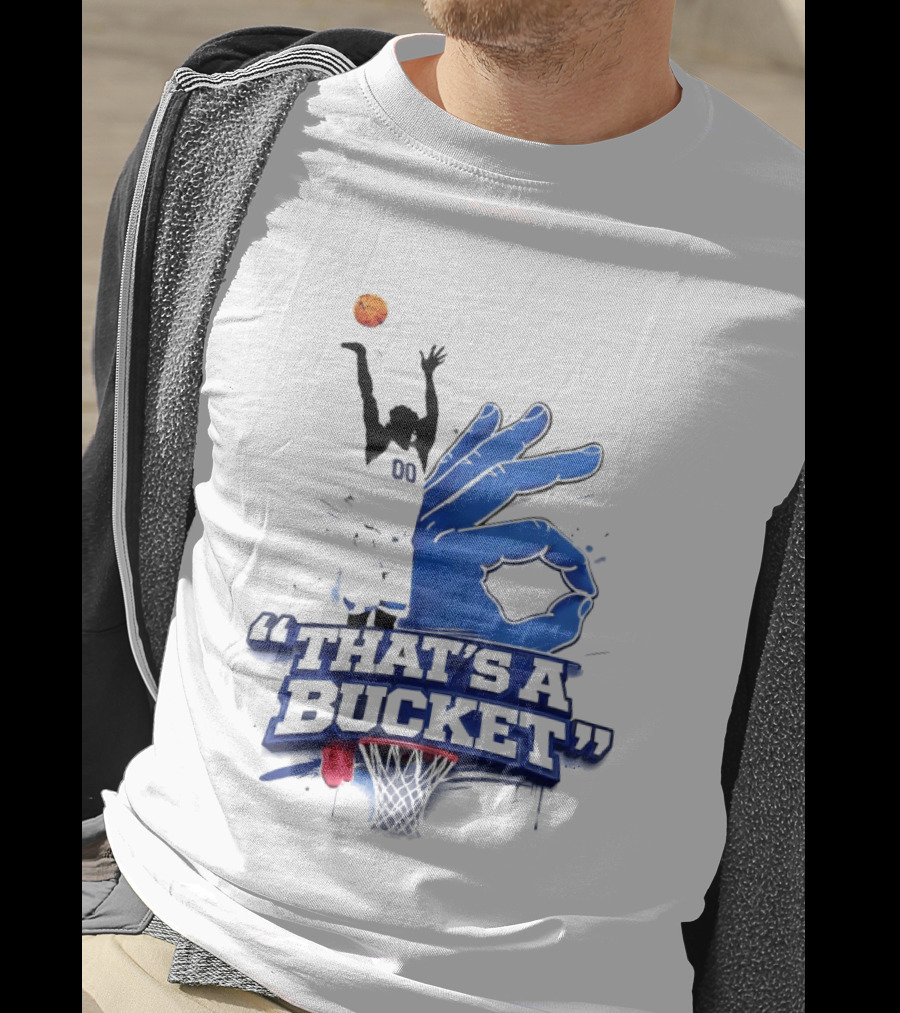 00 That's A Bucket Basketball Shot Gesture T-Shirt